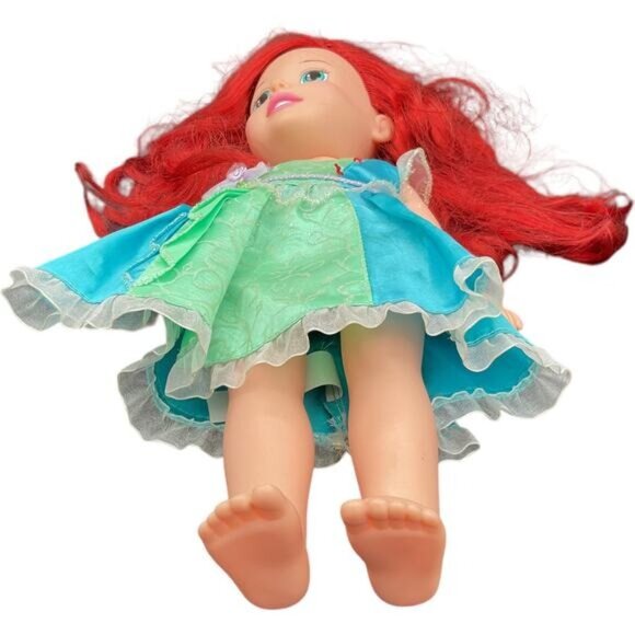 Disney Princess Ariel Toddler Doll With Red Hair & Tiara 14" Little Mermaid - Picture 7 of 7